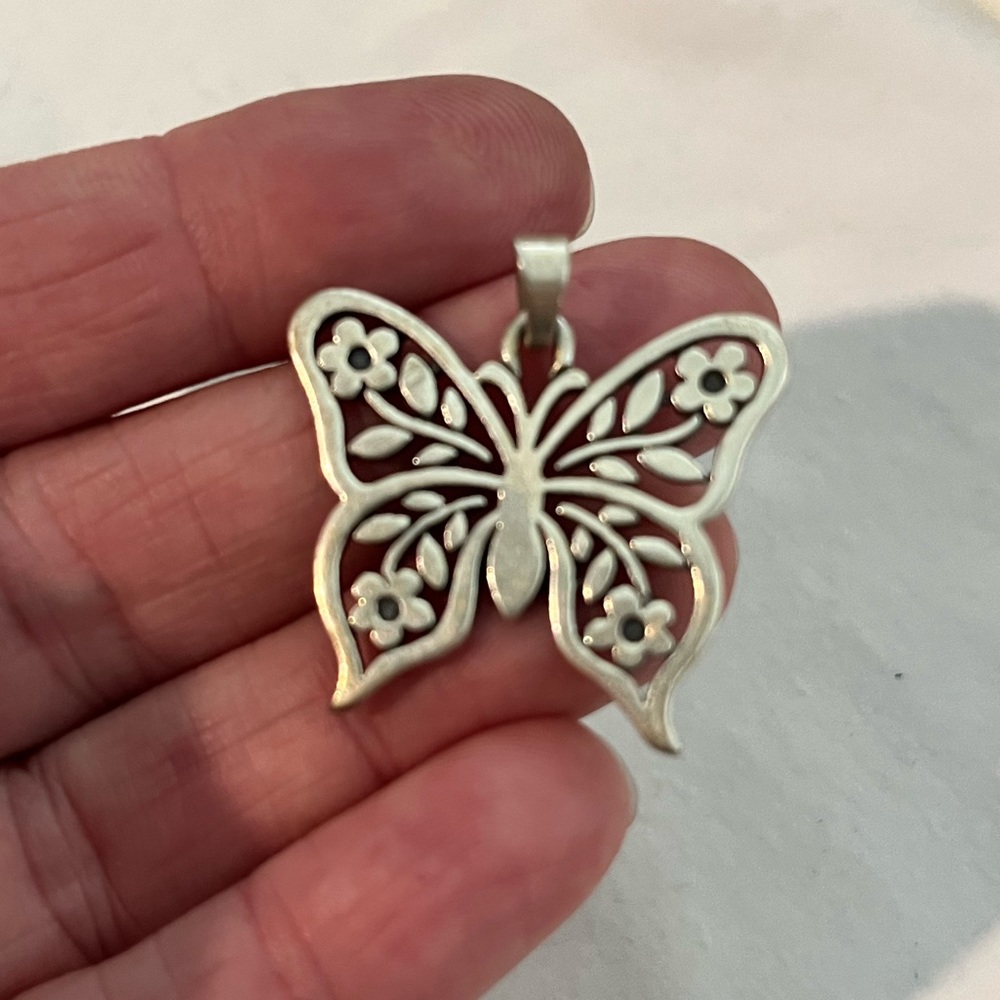James Avery Sterling Silver Butterfly Pendant